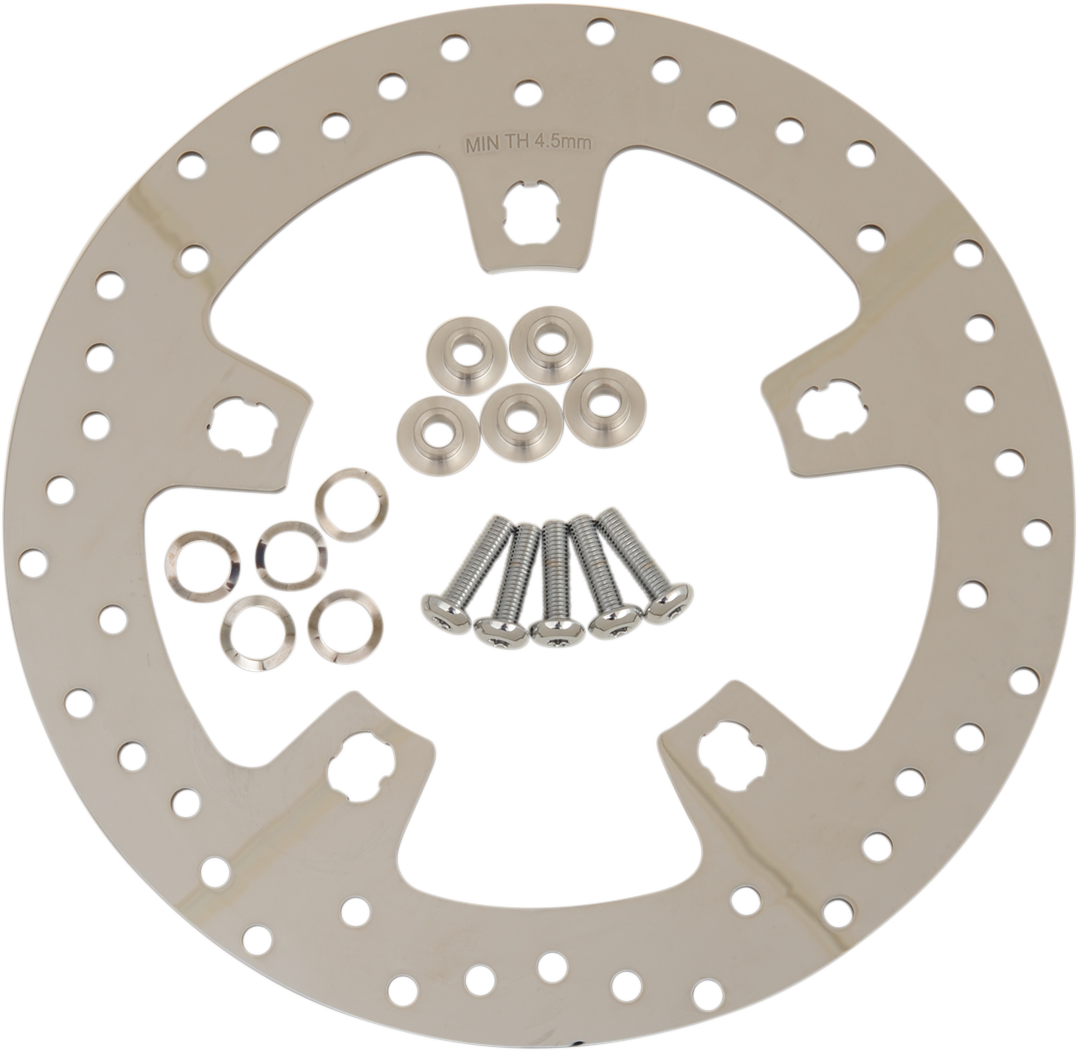 DRAG SPECIALTIES Front Rotor - 11.5" - Polished B06-0206ASP