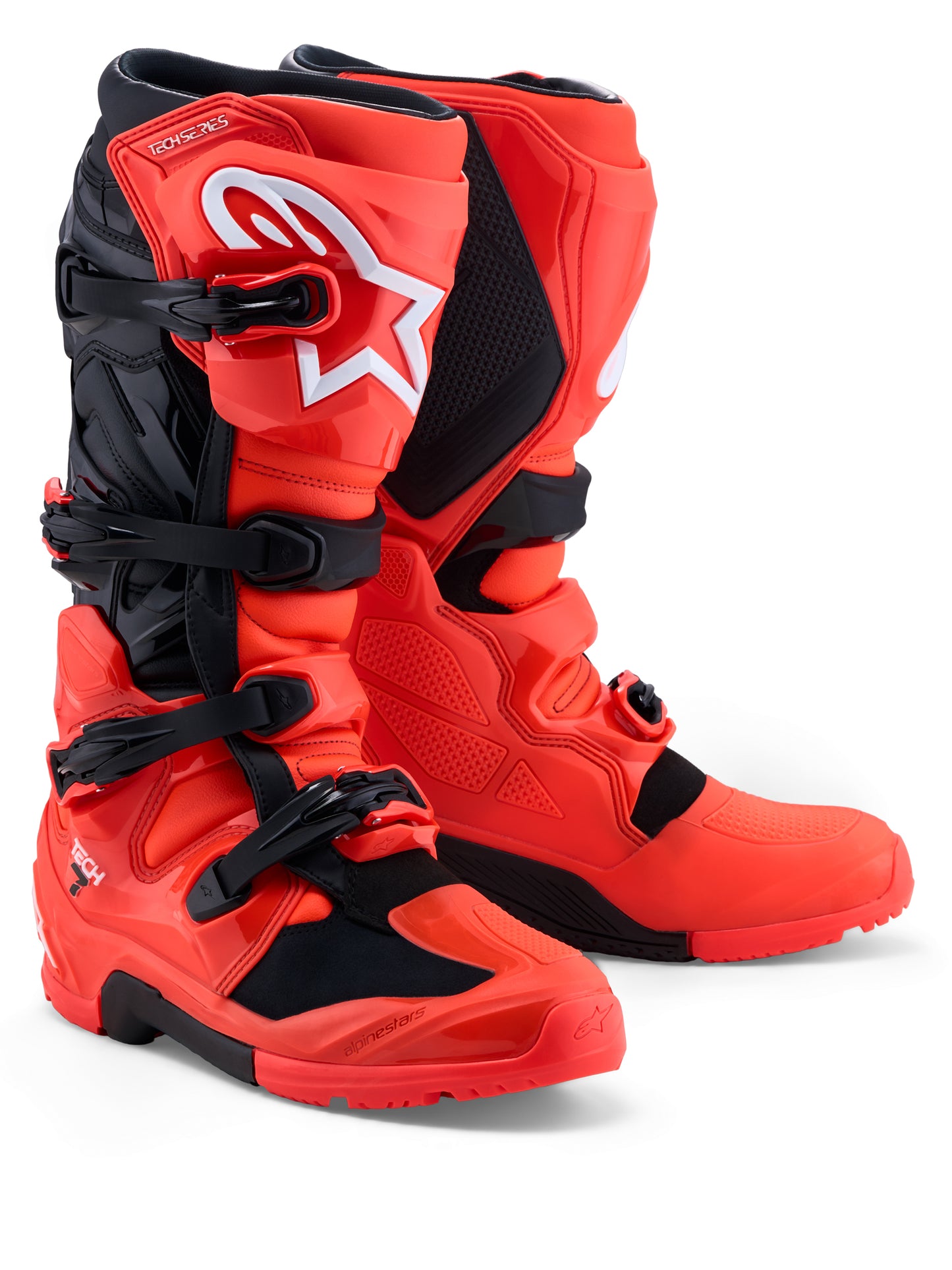 Tech 7 Enduro Boots Red Fluo/Blk 10