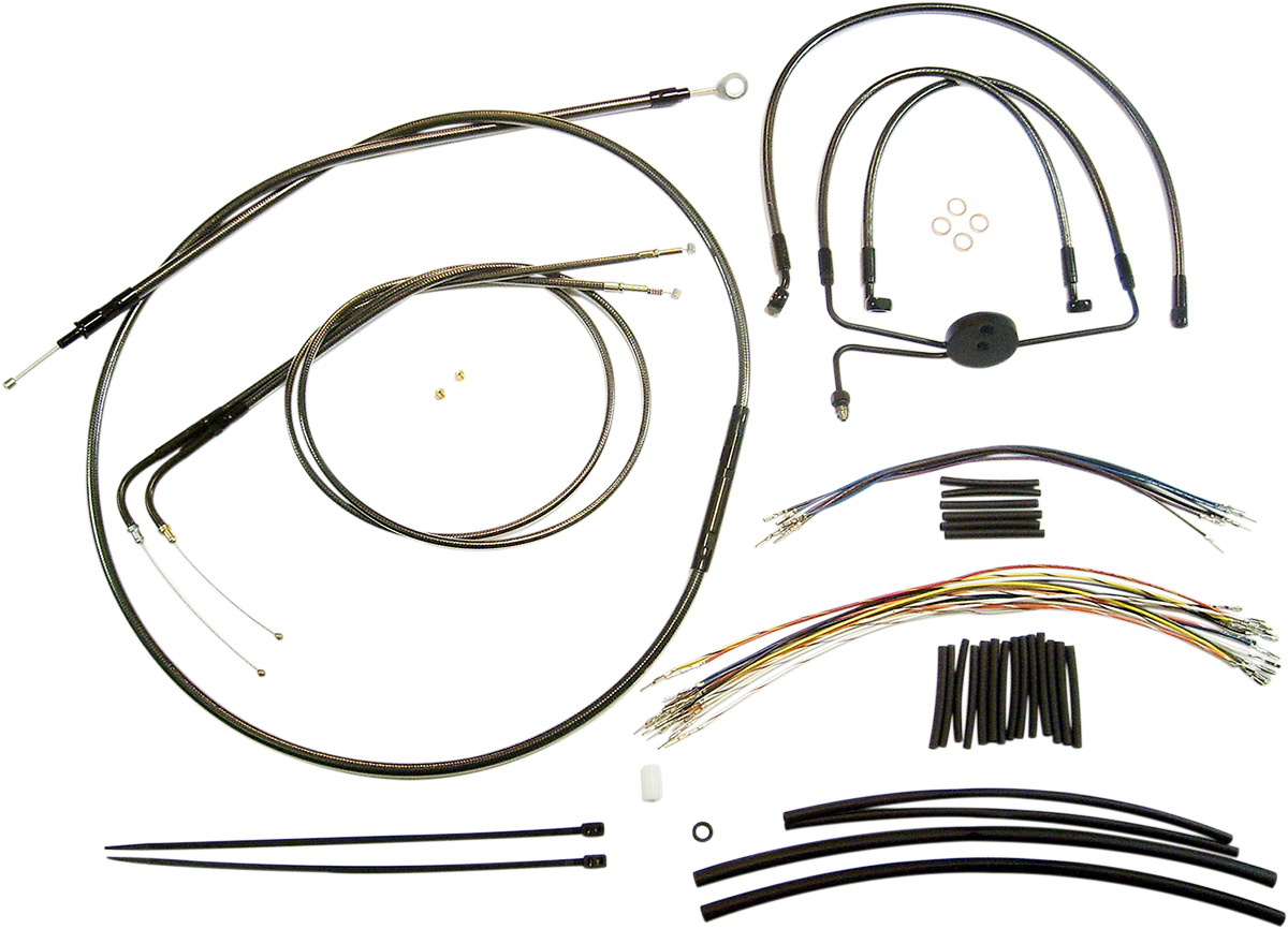 MAGNUM SHIELDING Black Pearl™ Designer Handlebar Installation Kit - 12"-14" - '08-'11 FXDF 487191