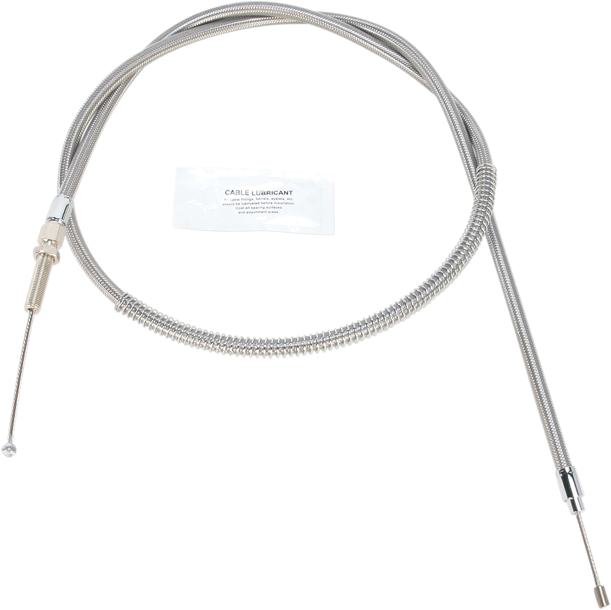 BARNETT High-Efficiency Stainless Steel Clutch Cable for Harley-Davidson - +6" - '68-'85 102-30-10014-06