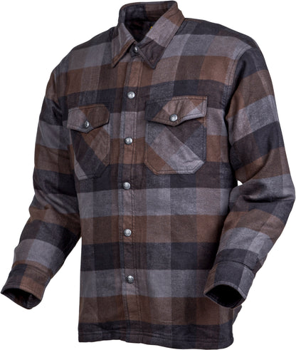 Covert Moto Flannel Black/Brown/Grey Md