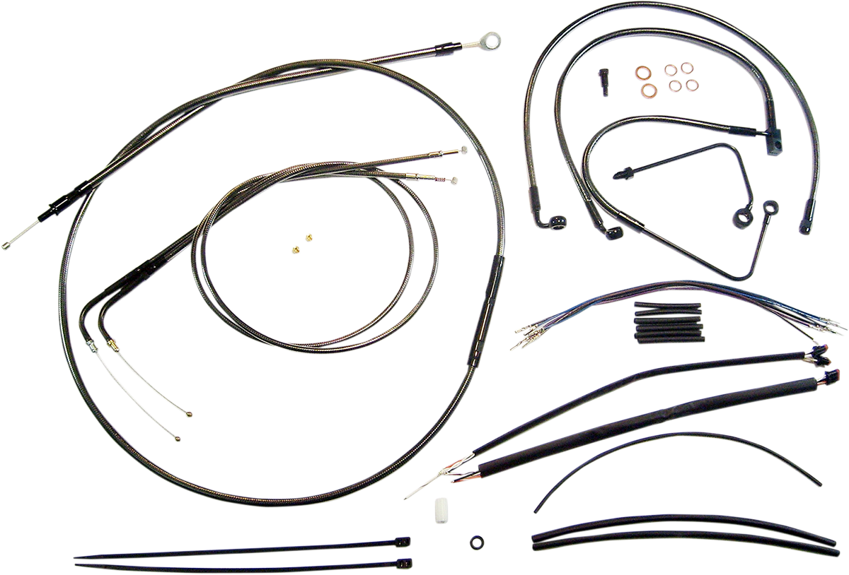 MAGNUM SHIELDING Black Pearl™ Designer Handlebar Installation Kit - 12"-14" - '11-'14 FLS 487261