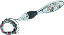 Kuryakyn Micro 1000 Dual Fuction Clear Lens Red/Red/Amber Chrome