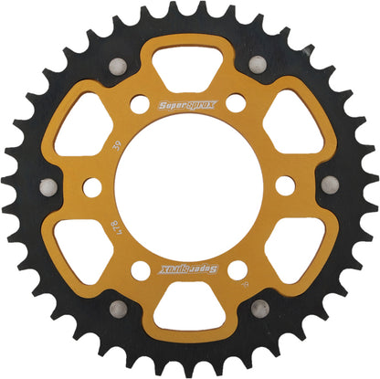 Rear Stealth Sprocket Alu/Stl 39t 520 Gld Kaw/Pol