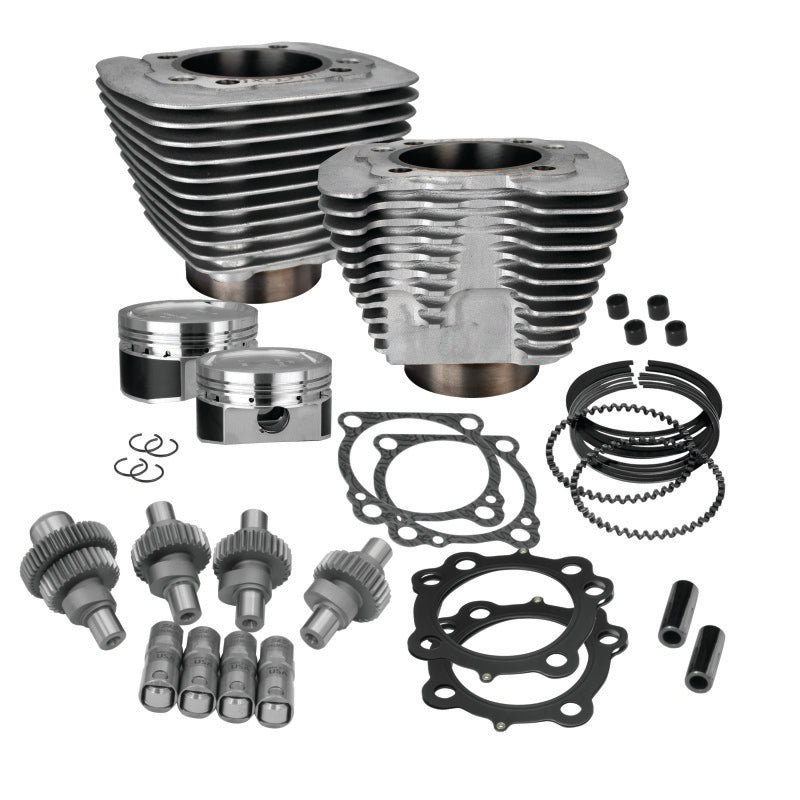 S&S Cycle 00-21 Sportster Models 883cc to 1200cc Hooligan Kit - Silver