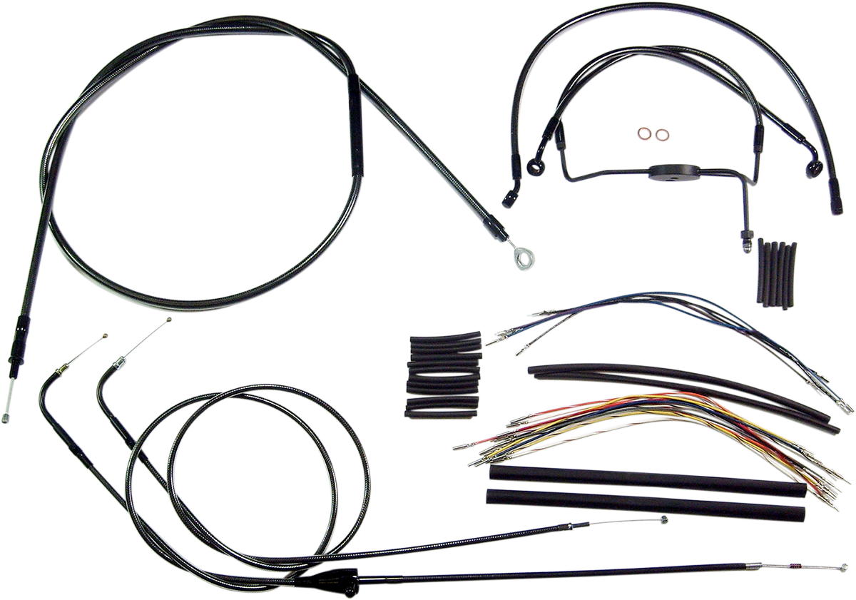 MAGNUM SHIELDING Black Pearl™ Designer Handlebar Installation Kit - 12"-14" - '96-'06 Touring 487281
