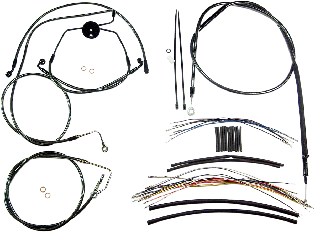 MAGNUM SHIELDING Black Pearl™ Designer Handlebar Installation Kit - 15"-17" - '08-'13 FLTR 487322