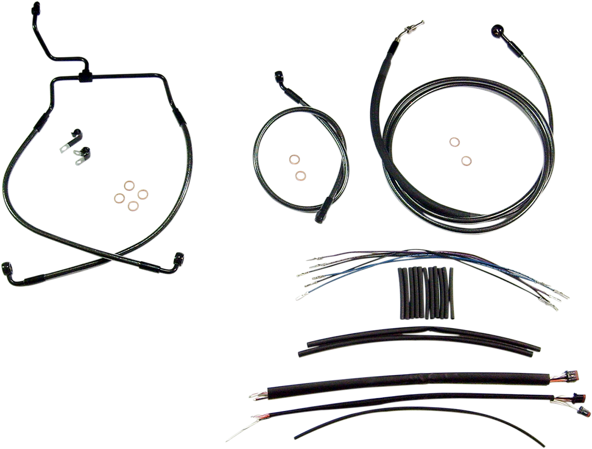 MAGNUM SHIELDING Black Pearl™ Designer Handlebar Installation Kit - 15"-17" - '14-'15 FLH 487332