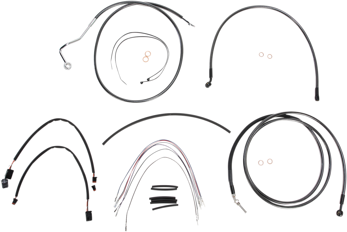 MAGNUM SHIELDING Black Pearl™ Upper Handlebar Installation Kit - 15"-17" - '14-'15 FLH 487352