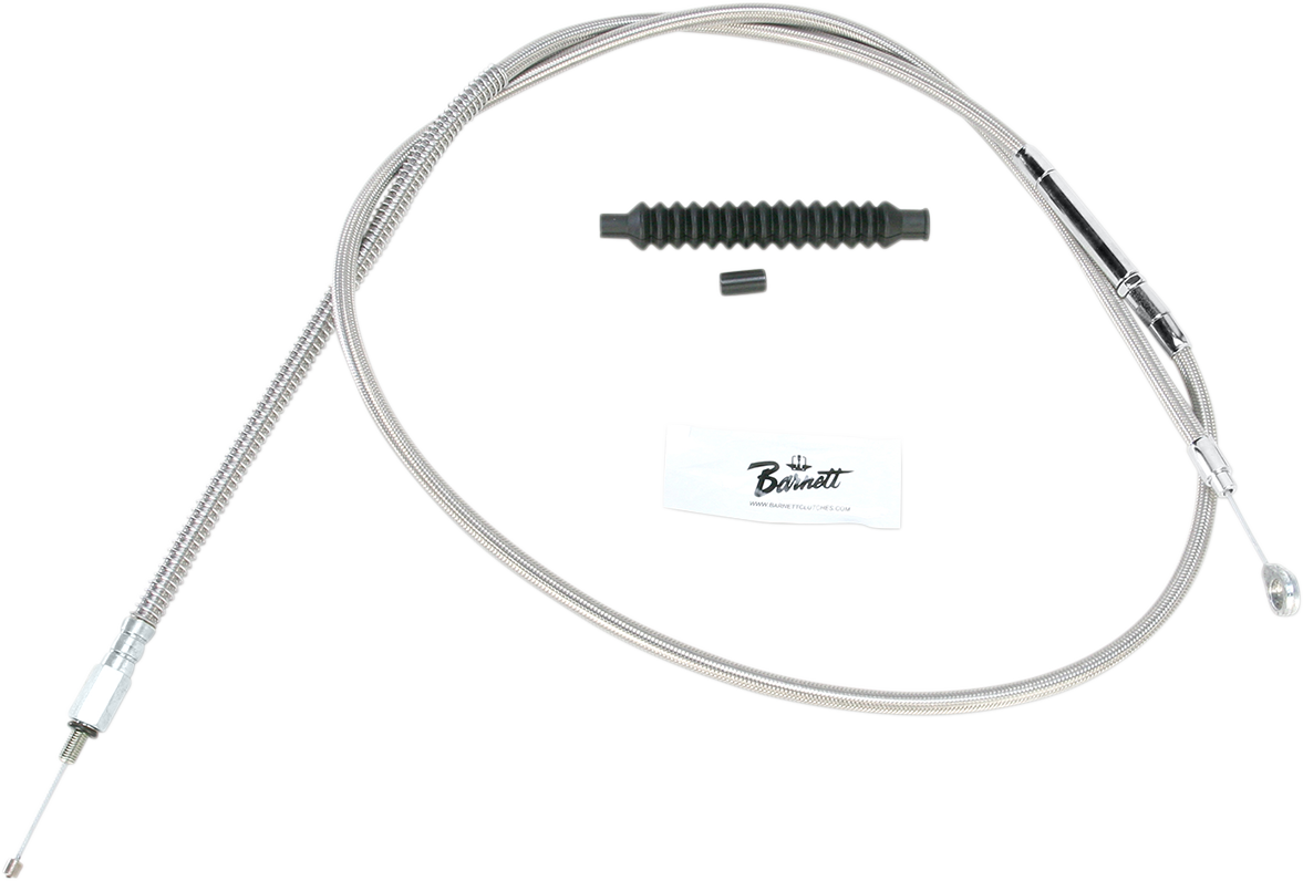 BARNETT High-Efficiency Stainless Steel Clutch Cable for Harley-Davidson - +8" - '07 Touring 102-30-10035-8
