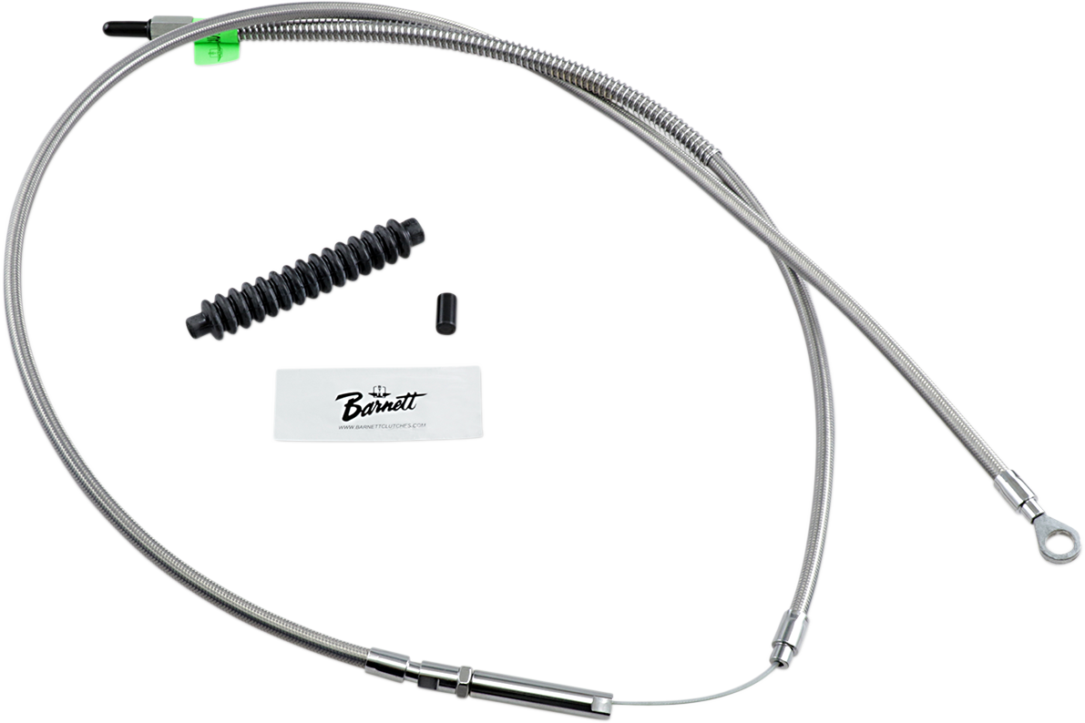 BARNETT High-Efficiency Stainless Steel Clutch Cable for Harley-Davidson - +8" - '08-'16 Touring/Trike 102-30-10046-8