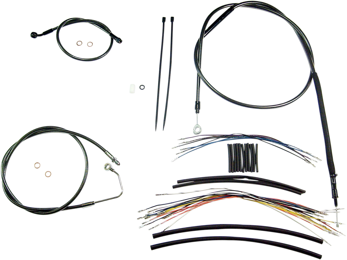 MAGNUM SHIELDING Black Pearl™ Upper Handlebar Installation Kit - 15"-17" - '08-'13 Touring 487362