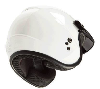 Of 2 Open Face Helmet White 2x