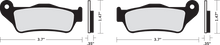 DRAG SPECIALTIES Organic Brake Pads - Street 500/750 XG FAD643