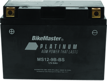 BikeMaster AGM Battery - MS12-9B-BS