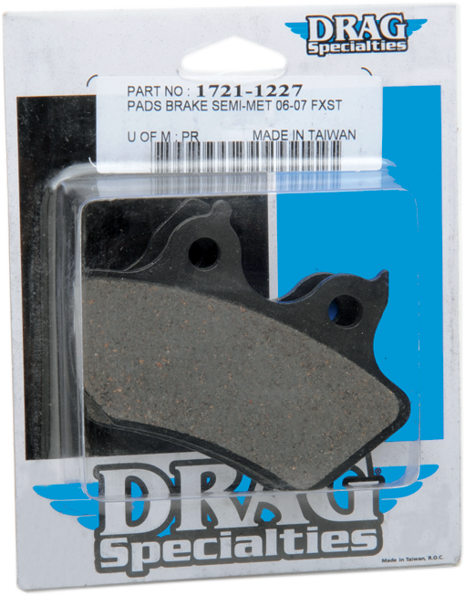 DRAG SPECIALTIES Semi-Metallic Brake Pads - Rear - HD Softail B16-0922SCP