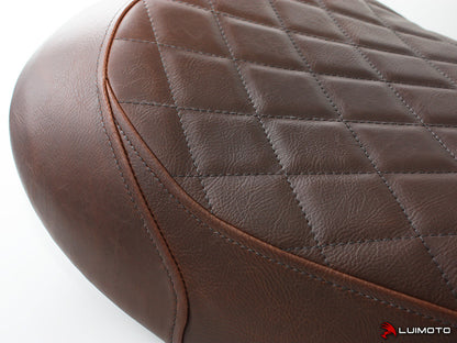 LUIMOTO Vintage Diamond Rider Seat Cover for the Triumph Street Scrambler (2017+)
