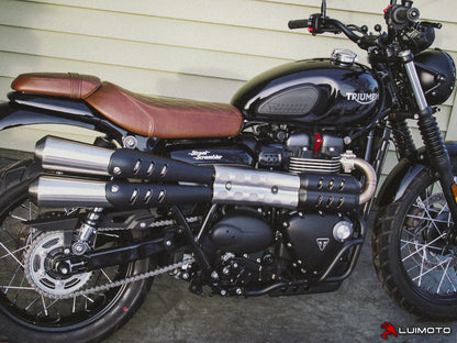 LUIMOTO Vintage Diamond Rider Seat Cover for the Triumph Street Scrambler (2017+)