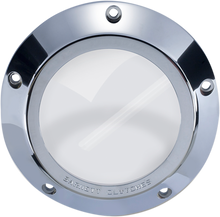 BARNETT Derby Cover - Chrome/Clear - '99-'06 Big Twin 343-30-43006