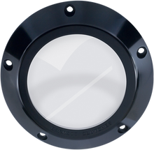 BARNETT Derby Cover - Black/Clear - '99-'06 Big Twin 343-30-44006
