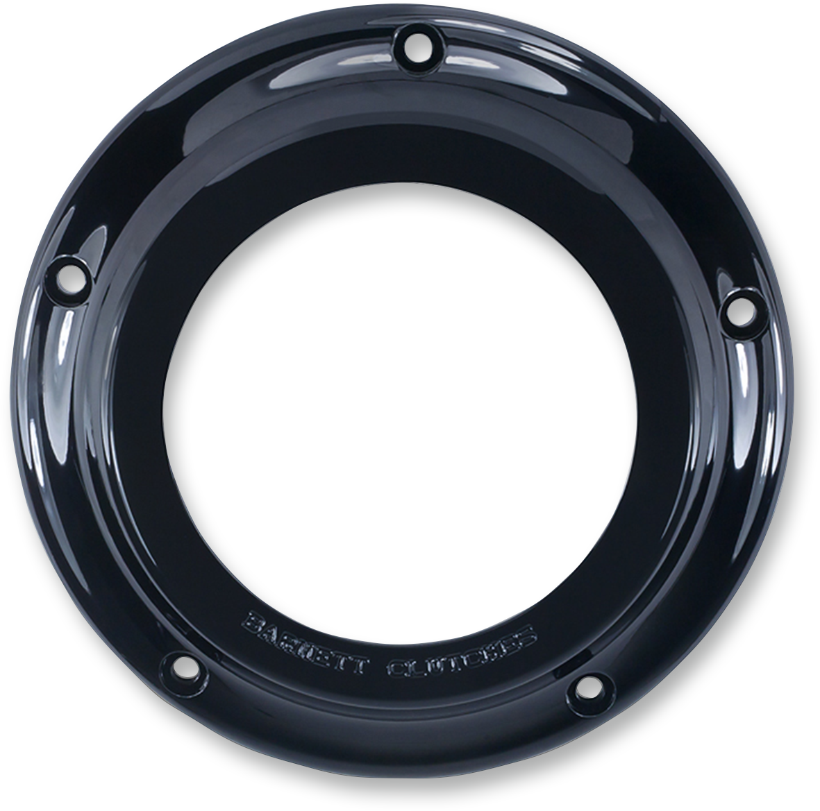 BARNETT Derby Cover - Black/Clear - Narrow Primary FL Touring 343-30-44015