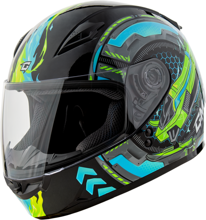 Gm 49y Charge Helmet Black/Blue/Green Ym