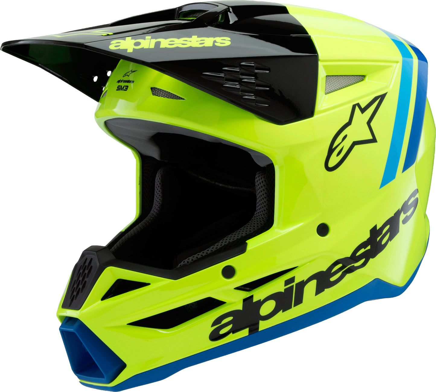 Sm3 Youth Radium Helmet Ylw Fluo/Blk/Blue Yl
