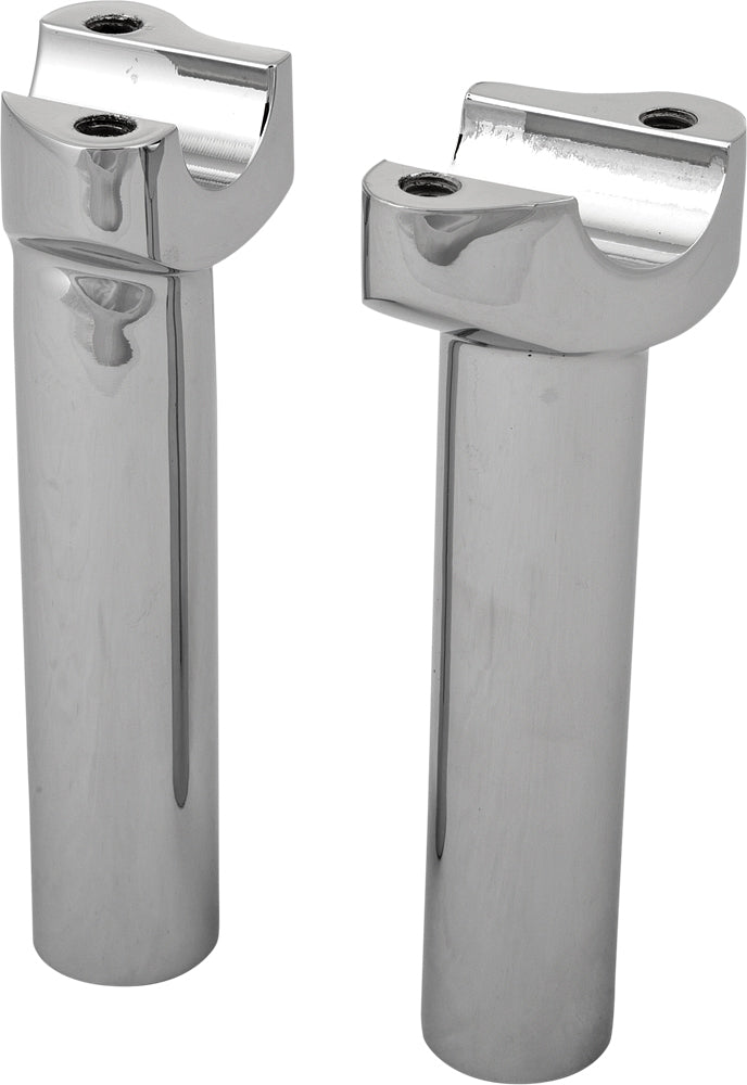 H Bar Risers 5.5" Straight Chrome