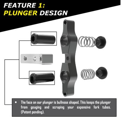 Tamer Double Button X Wing Black