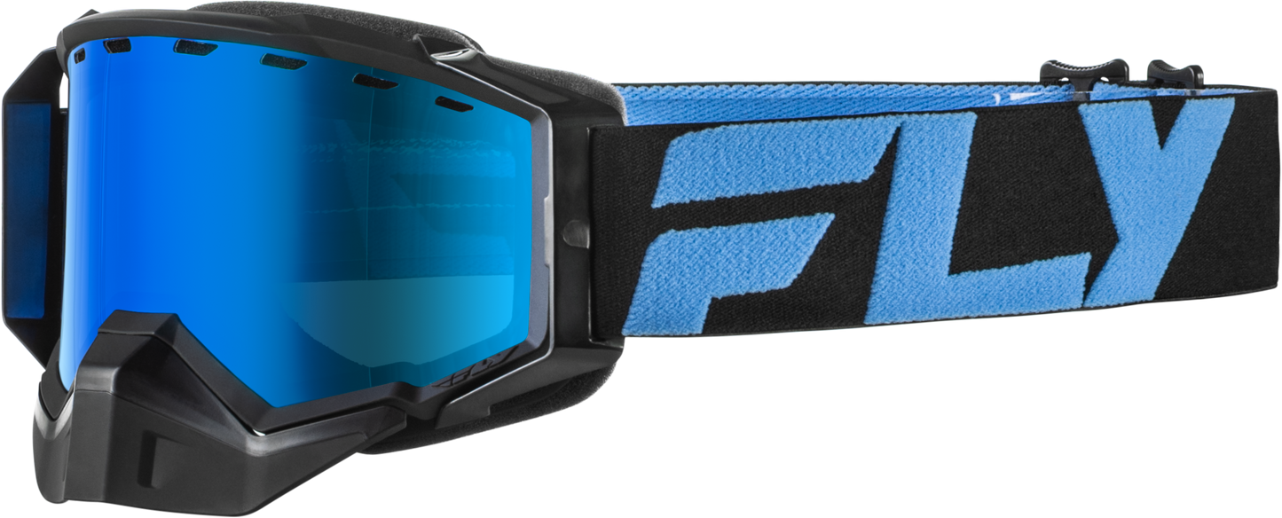 Zone Snow Goggle Blk/Blu W/Sky Blue Mir/Blue Lens