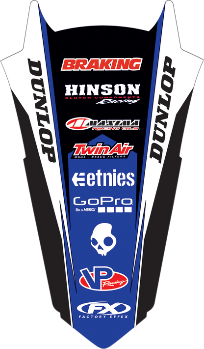 FACTORY EFFEX Rear Fender Graphic - YZ 450F 17-32226