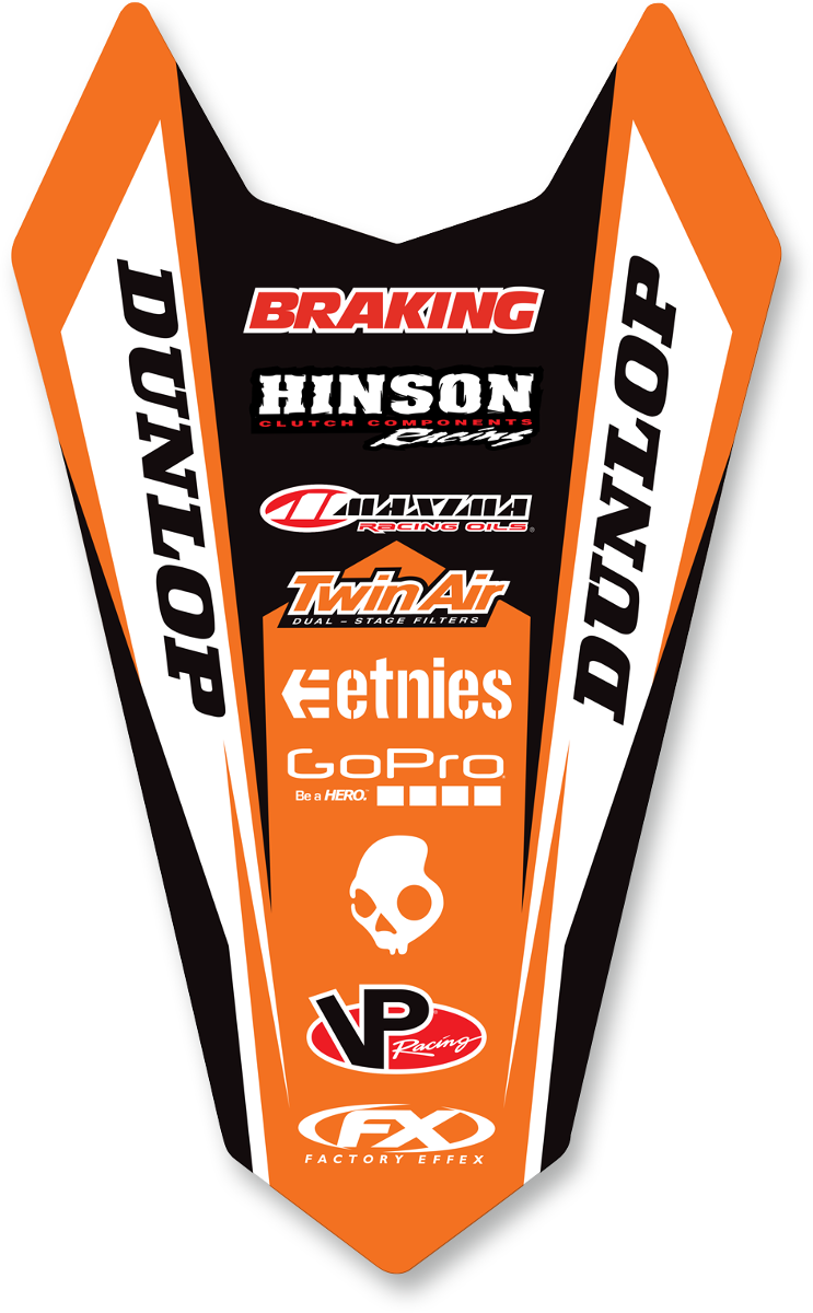 FACTORY EFFEX Rear Fender Graphic - KTM 17-32506