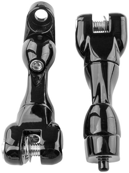 Kuryakyn Adjustable Passenger Peg Mount 93 and Up Touring Gloss Black