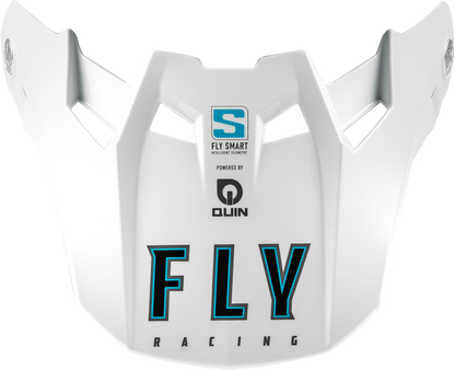Formula S Carbon Solid Visor White Md/Lg