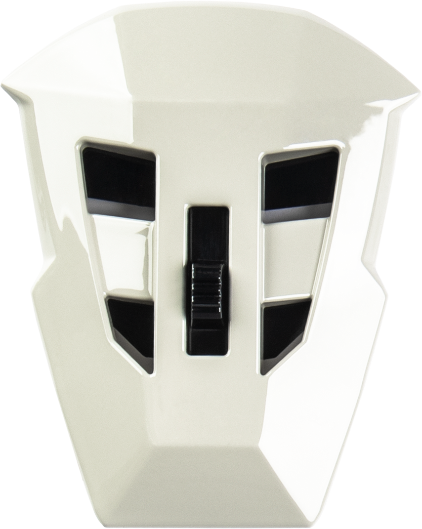 Md 74 Mouth Vent W/Screws White/Red