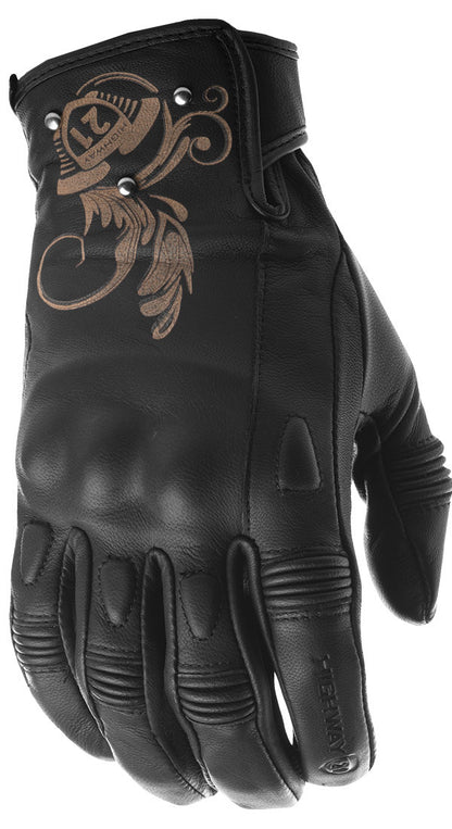 Women's Black Ivy Gloves Black Sm