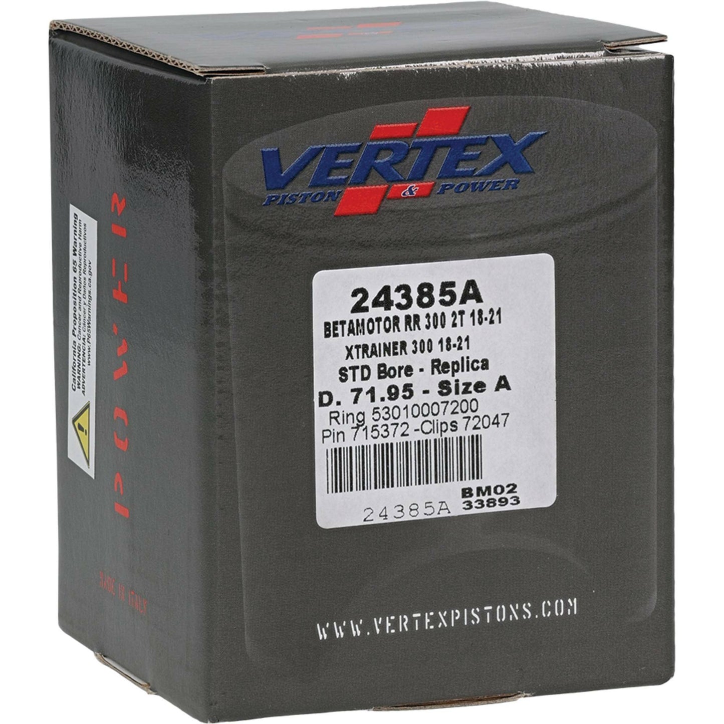 Piston Kit Cast 71.95/Std Beta