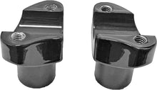 H Bar Risers 2" Straight Black