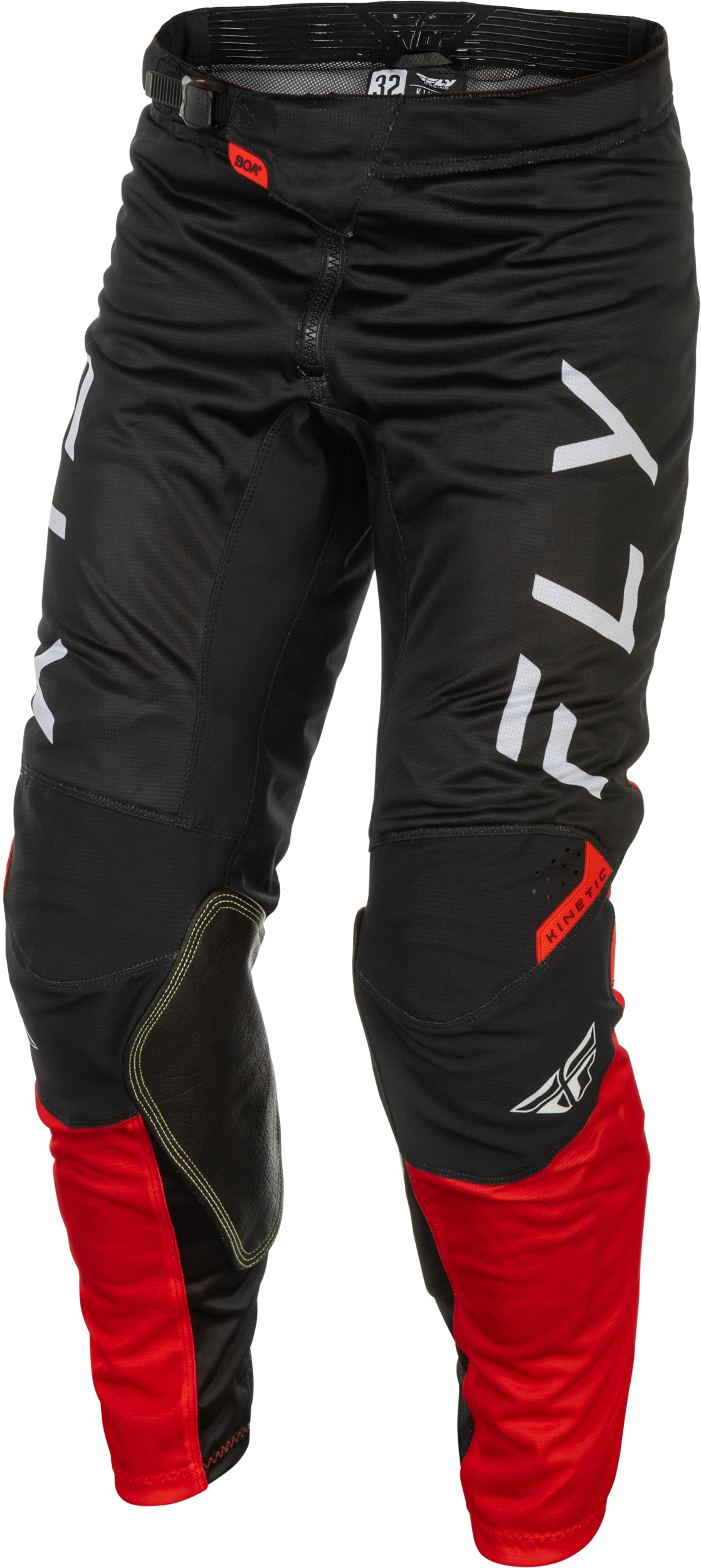 Kinetic Mesh Center Pants Black/White/Red Sz 30