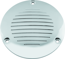 Bikers Choice 70-98 Big Twin Chrome Grooved 3 Hole Derby Cover