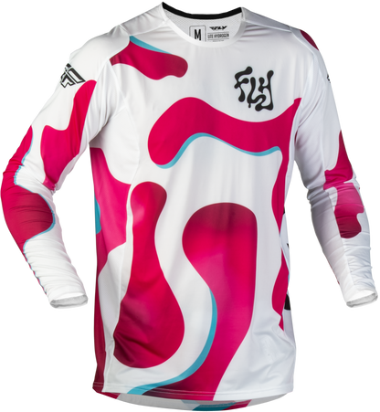 Lite Vibe Jersey White/Pink/Blue Sm