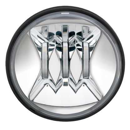 6045 Led Fog Lamp 4.5" Chr Bezel Single