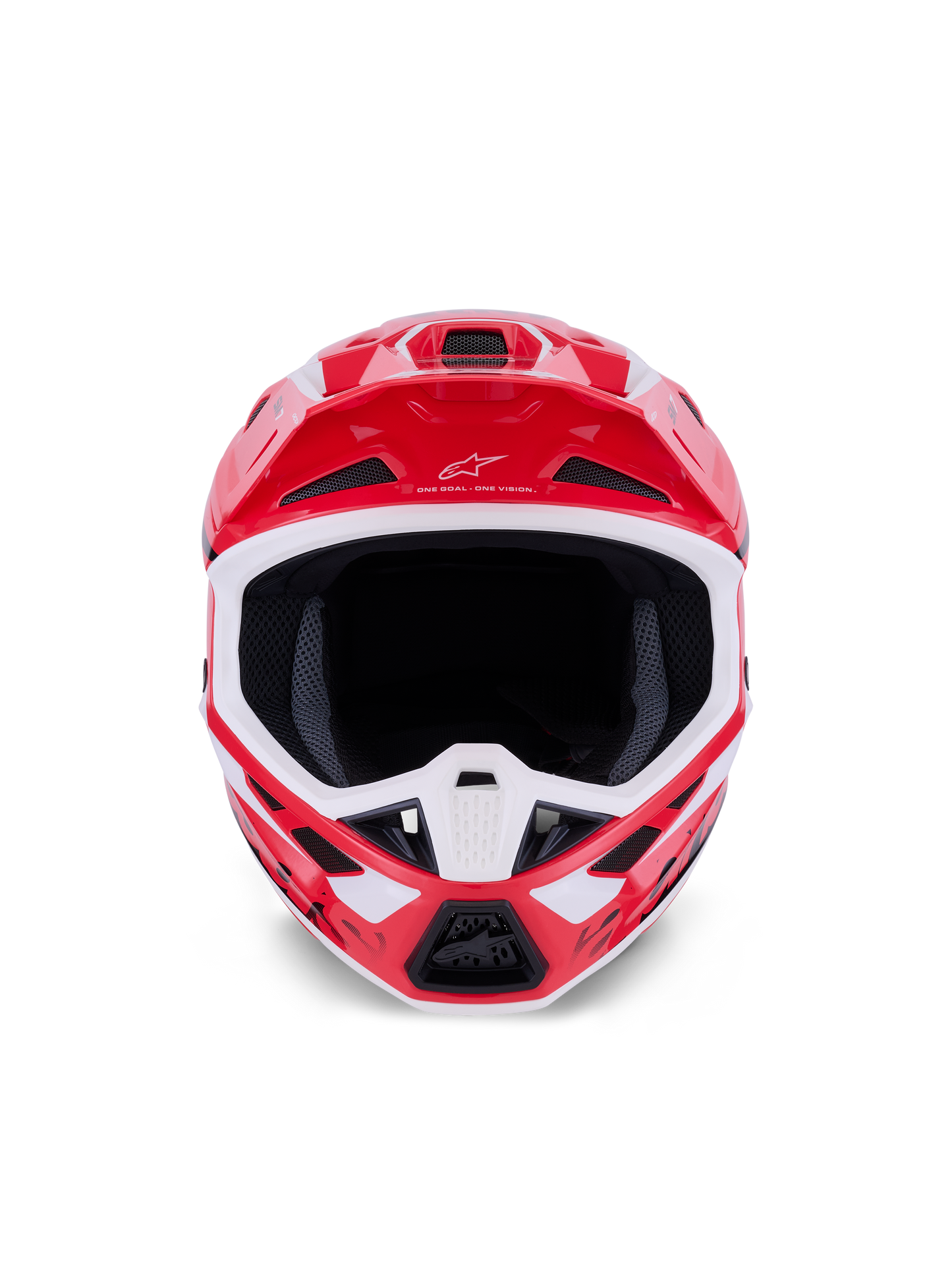 Sm7 Deed Helmet Red/Blk/Wht Glossy Lg