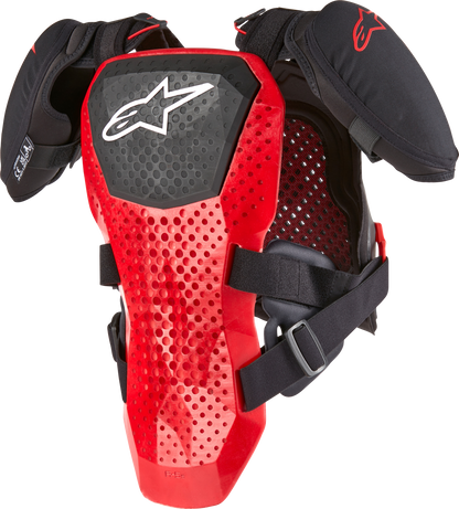 A 5 S Youth Chest Protector Black/White/Red Sm/Md