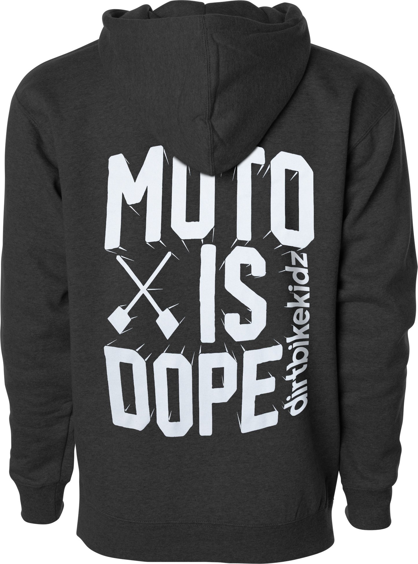 Moto Is Dope Youth Hoodie Charcoal Heather Yx