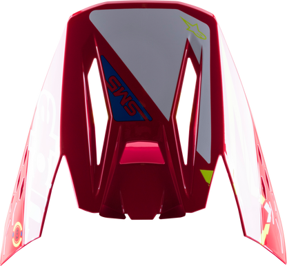 S M5 Action Visor Red/White/Yellow