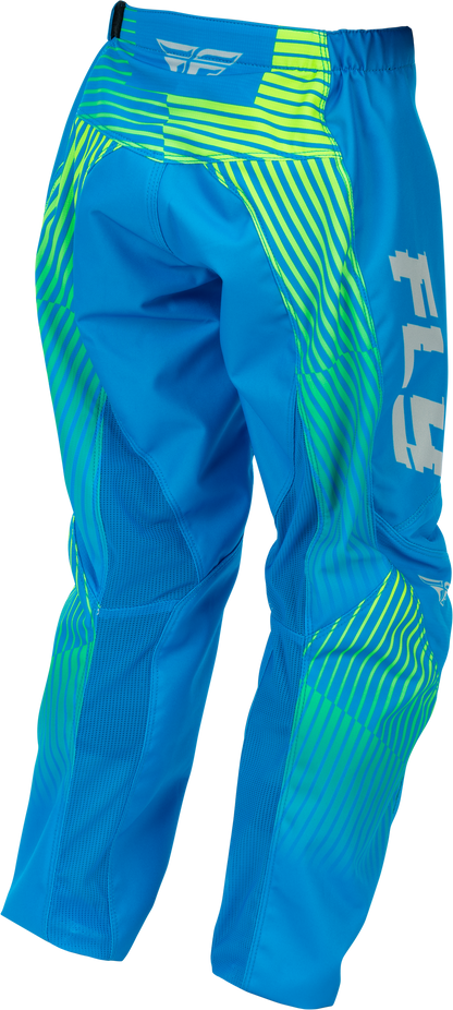 Youth F 16 Pants Blue/Hi Vis Sz 18