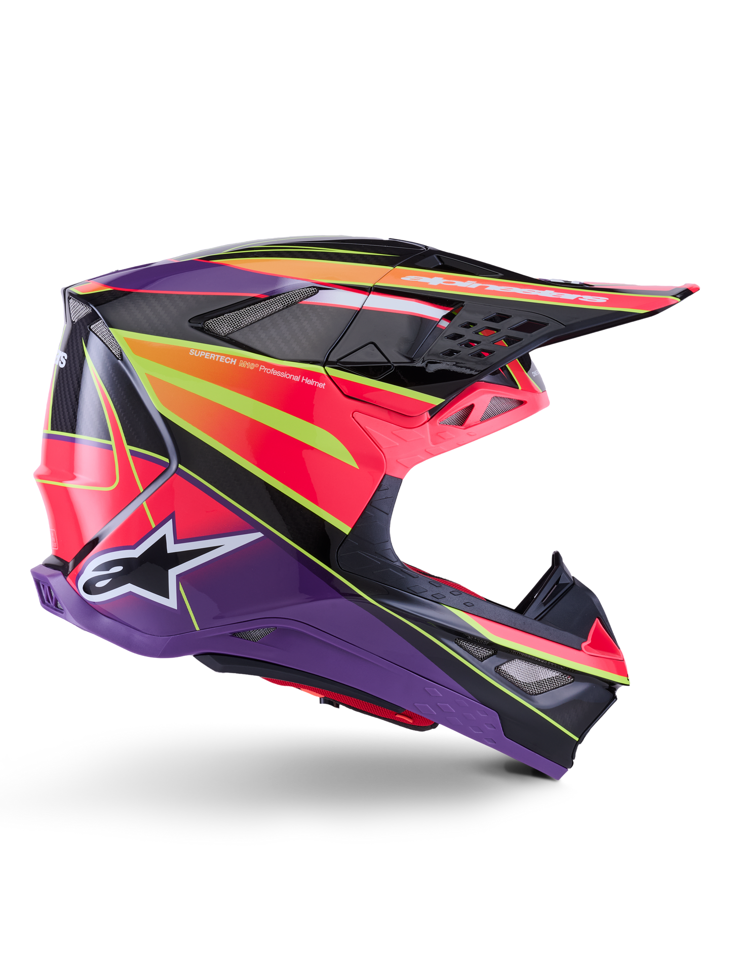 Supertech S M10 Era Helmet Pnk/Violet/Ylw Fluo Glossy Xl