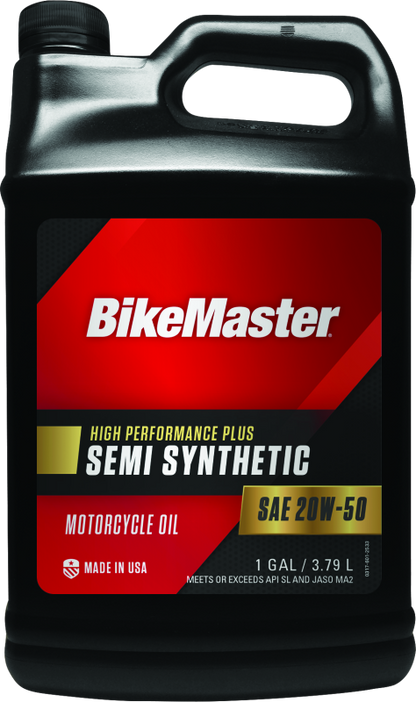 BikeMaster 20W50 Semi Synthetic Oil - Gallon