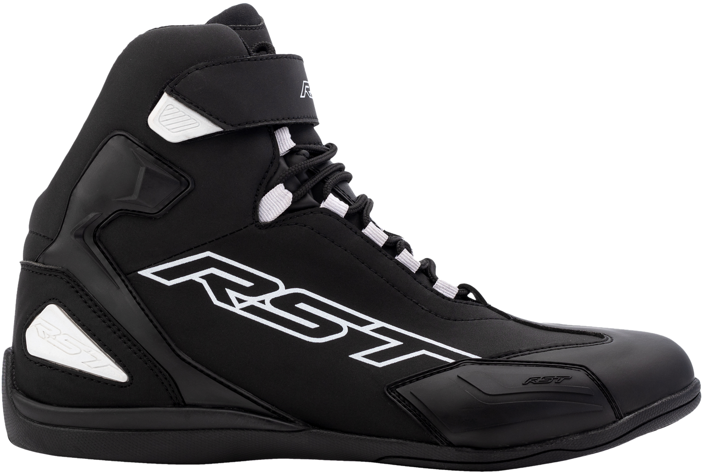 Sabre Moto Shoe Ce Boot Black / Black / White  Sz 11.5